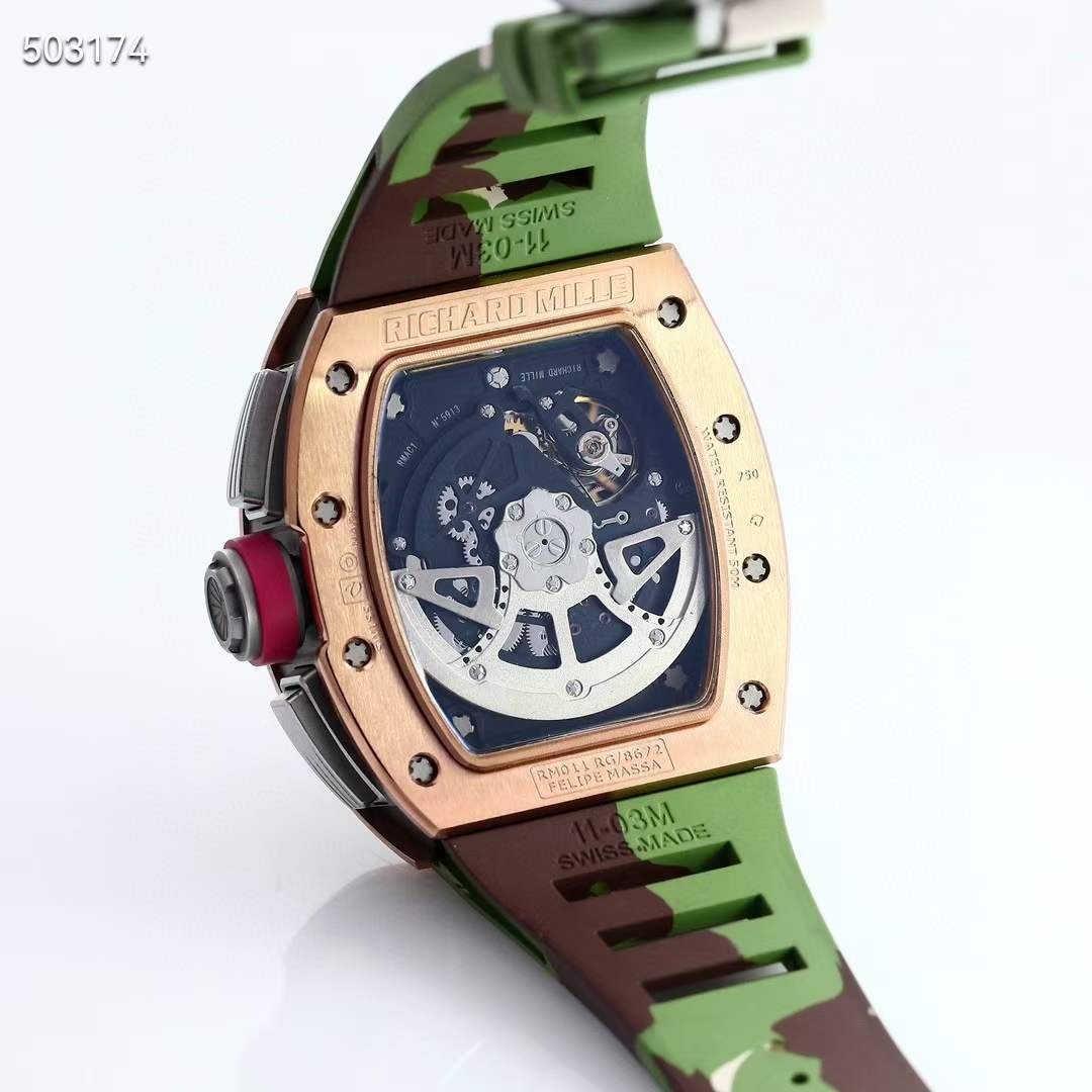 리차드밀 2023 RM011 FM 카모스트랩 시계 워치